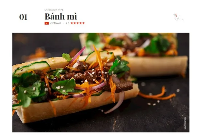 Bánh mì Việt Nam: Top 1 bánh mì kẹp ngon nhất thế giới